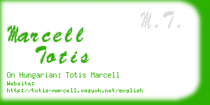 marcell totis business card